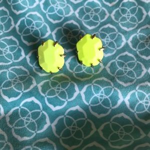 Kendra neon yellow Morgan earrings